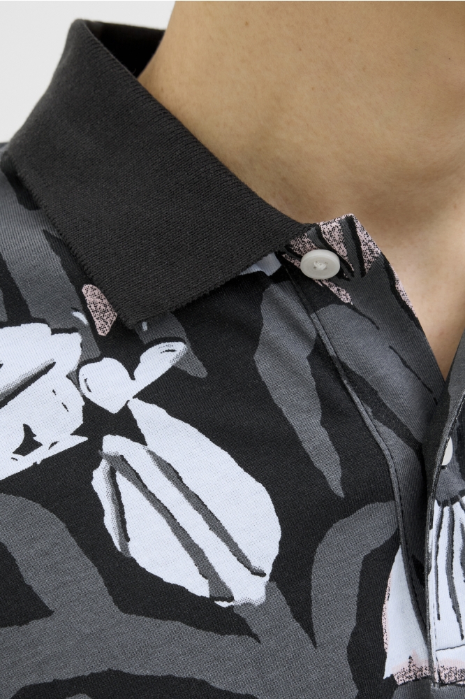 JORALMERIA AOP POLO SS 12276835 BLACK
